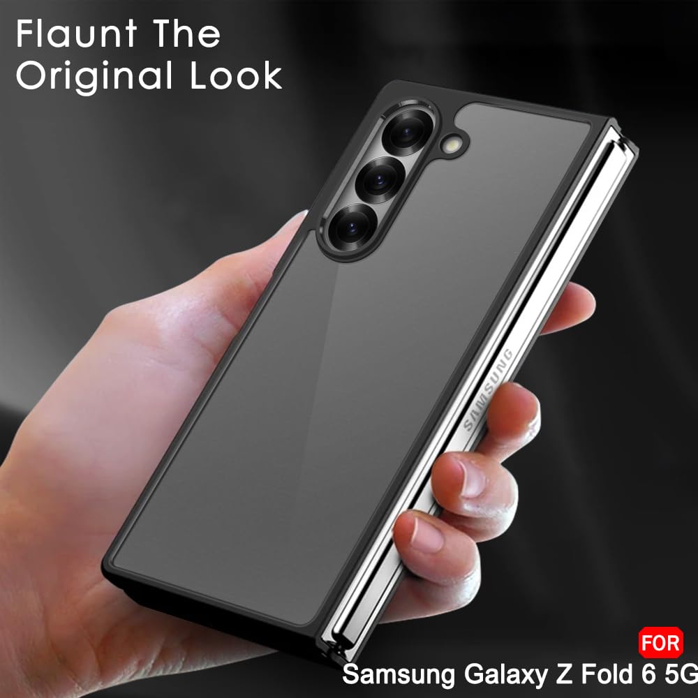Smoke Black Matte Hard Translucent Back Cover Case for Samsung