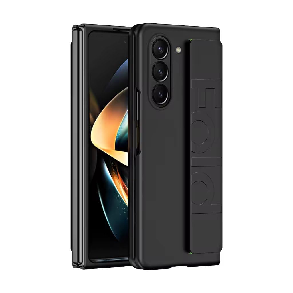 Galaxy Z Fold 6 Silk Hard Shell Strap Holder Case