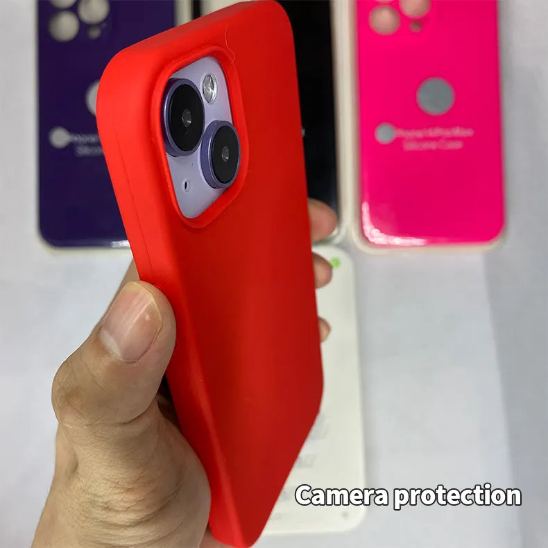 liquid silicone all-inclusive large hole protective Case for iPhone