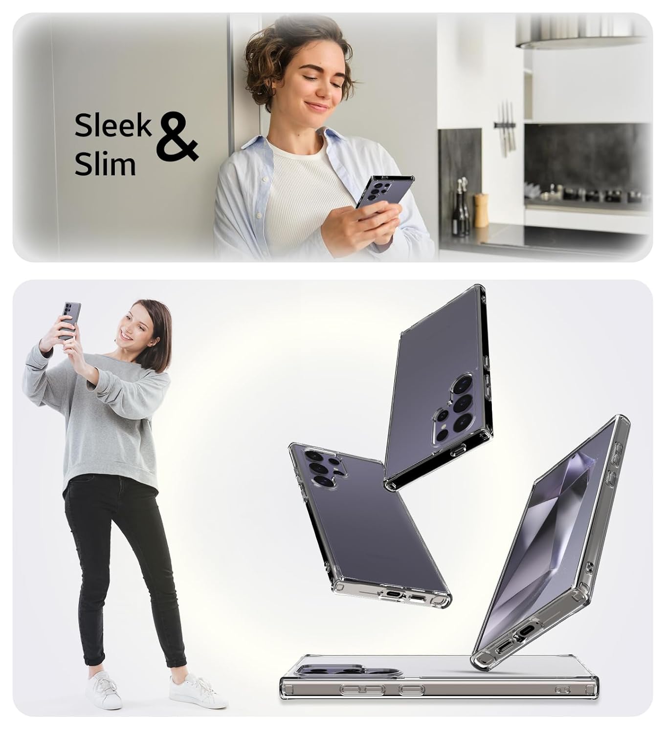 Samsung Galaxy S Series All Model Back Cover Cases - Clear