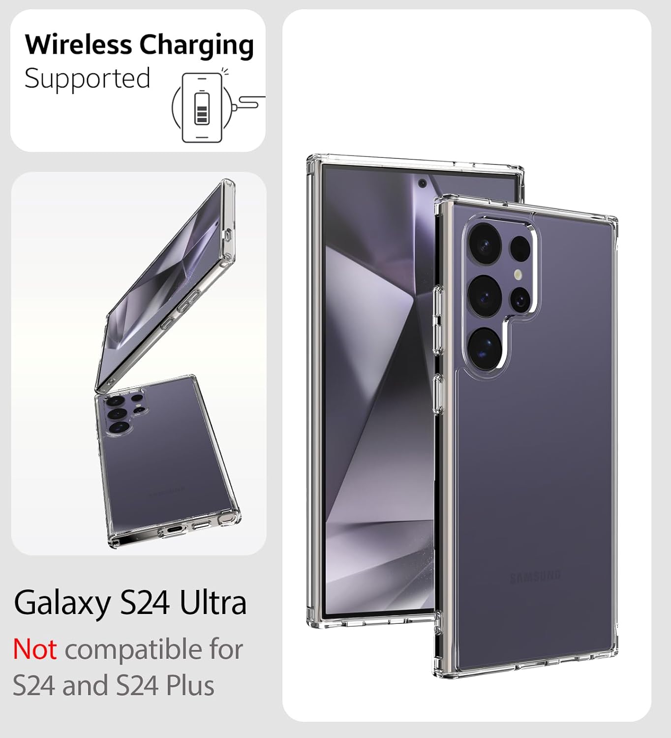 Samsung Galaxy S Series All Model Back Cover Cases - Clear