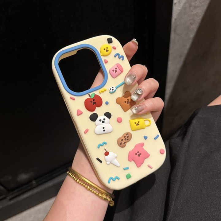 Cartoon 3D Silicone Cute Mobile Phone case for iPhone