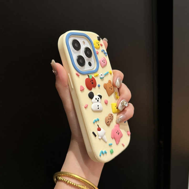 Cartoon 3D Silicone Cute Mobile Phone case for iPhone