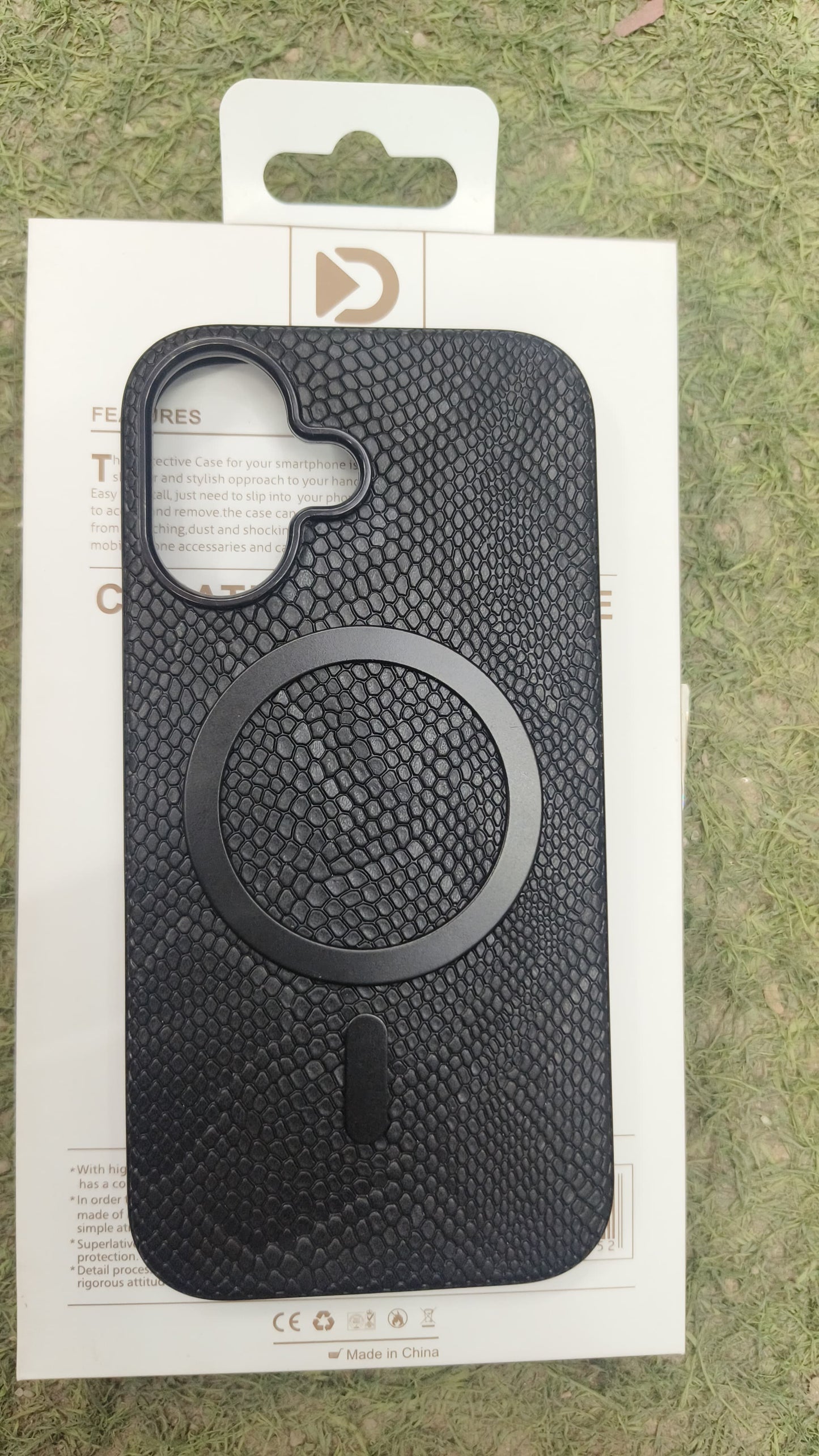 Crocodile Black Leather