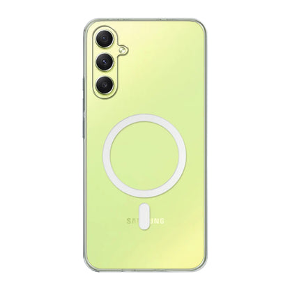 Anti-Yellow Clear MagSafe Case for Samsung | Shockproof Transparent Back Cover