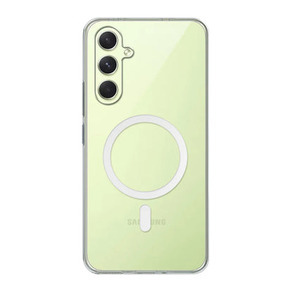 Anti-Yellow Clear MagSafe Case for Samsung | Shockproof Transparent Back Cover