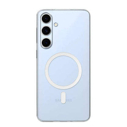 Anti-Yellow Clear MagSafe Case for Samsung | Shockproof Transparent Back Cover
