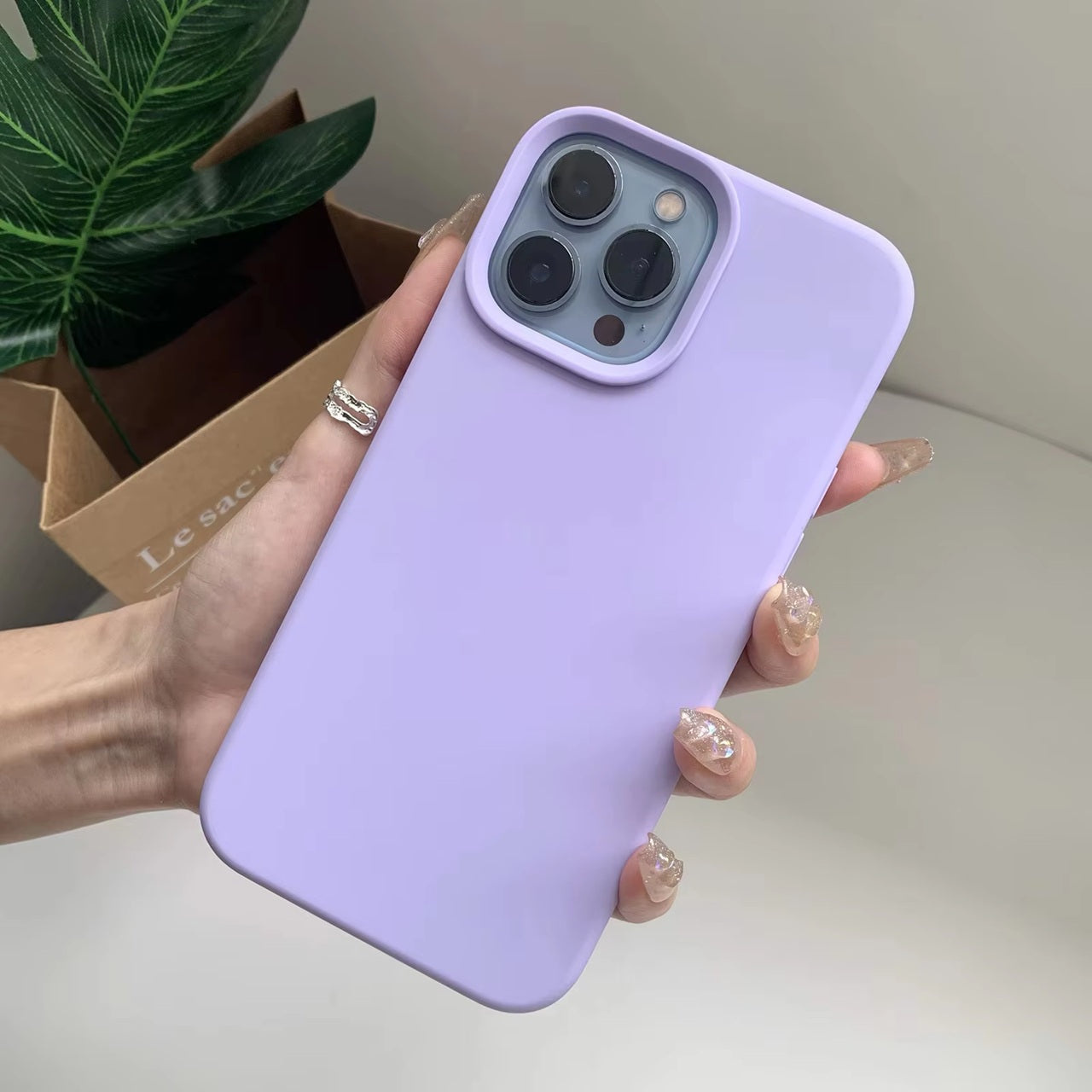 liquid silicone all-inclusive large hole protective Case for iPhone