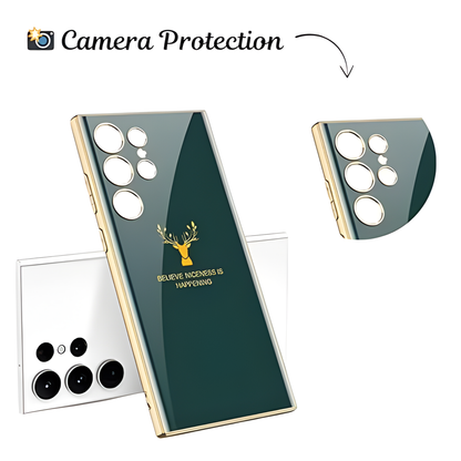 Premium Hard PC Deer Design Back Case for Samsung Galaxy S Series 5G – Shockproof Cover with Screen & Camera Protection