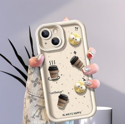 Lovely Cute Cartoon Soft TPU Silicone Phone Case iPhone