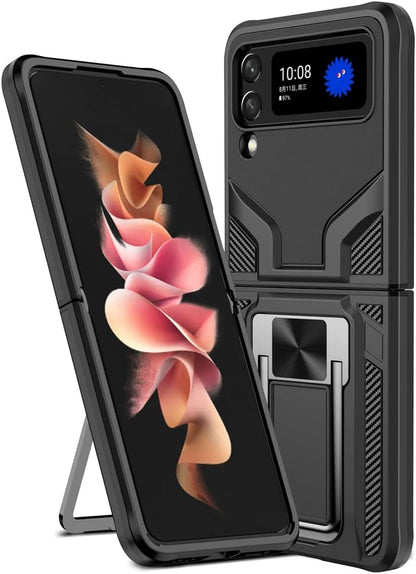 Galaxy Z Flip3 Magnetic Kick Stand Hybrid Case