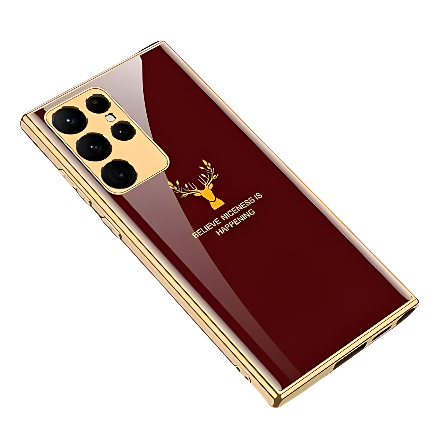 Premium Hard PC Deer Design Back Case for Samsung Galaxy S Series 5G – Shockproof Cover with Screen & Camera Protection