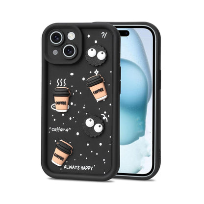 Lovely Cute Cartoon Soft TPU Silicone Phone Case iPhone