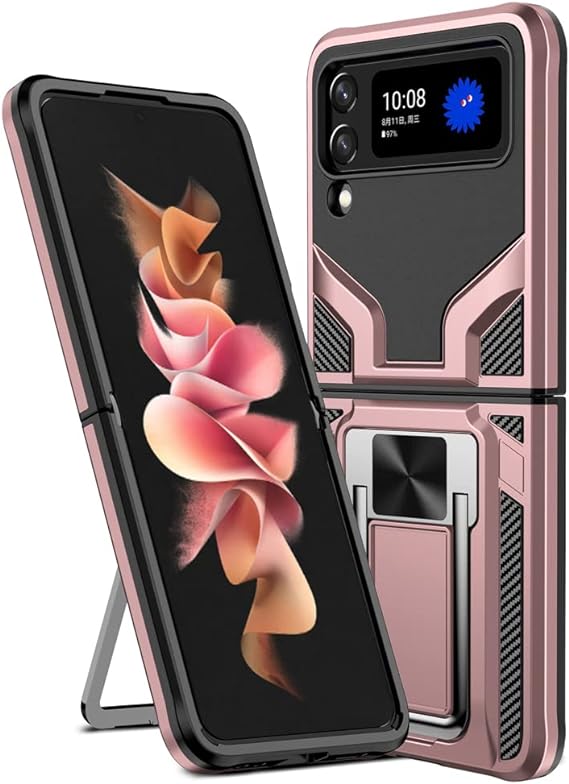 Galaxy Z Flip3 Magnetic Kick Stand Hybrid Case