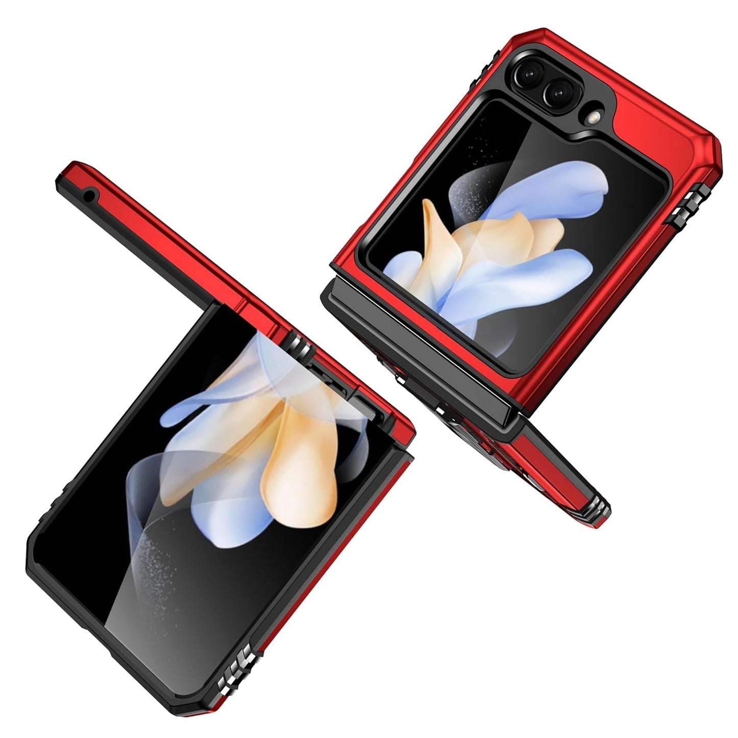 Galaxy Z Flip5 Magnetic Kick Stand Hybrid Case