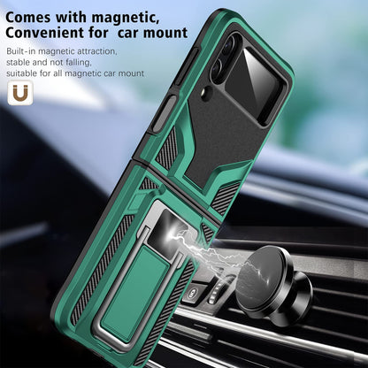 Galaxy Z Flip4 Magnetic Kick Stand Hybrid Case