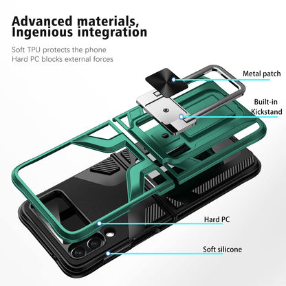 Galaxy Z Flip4 Magnetic Kick Stand Hybrid Case