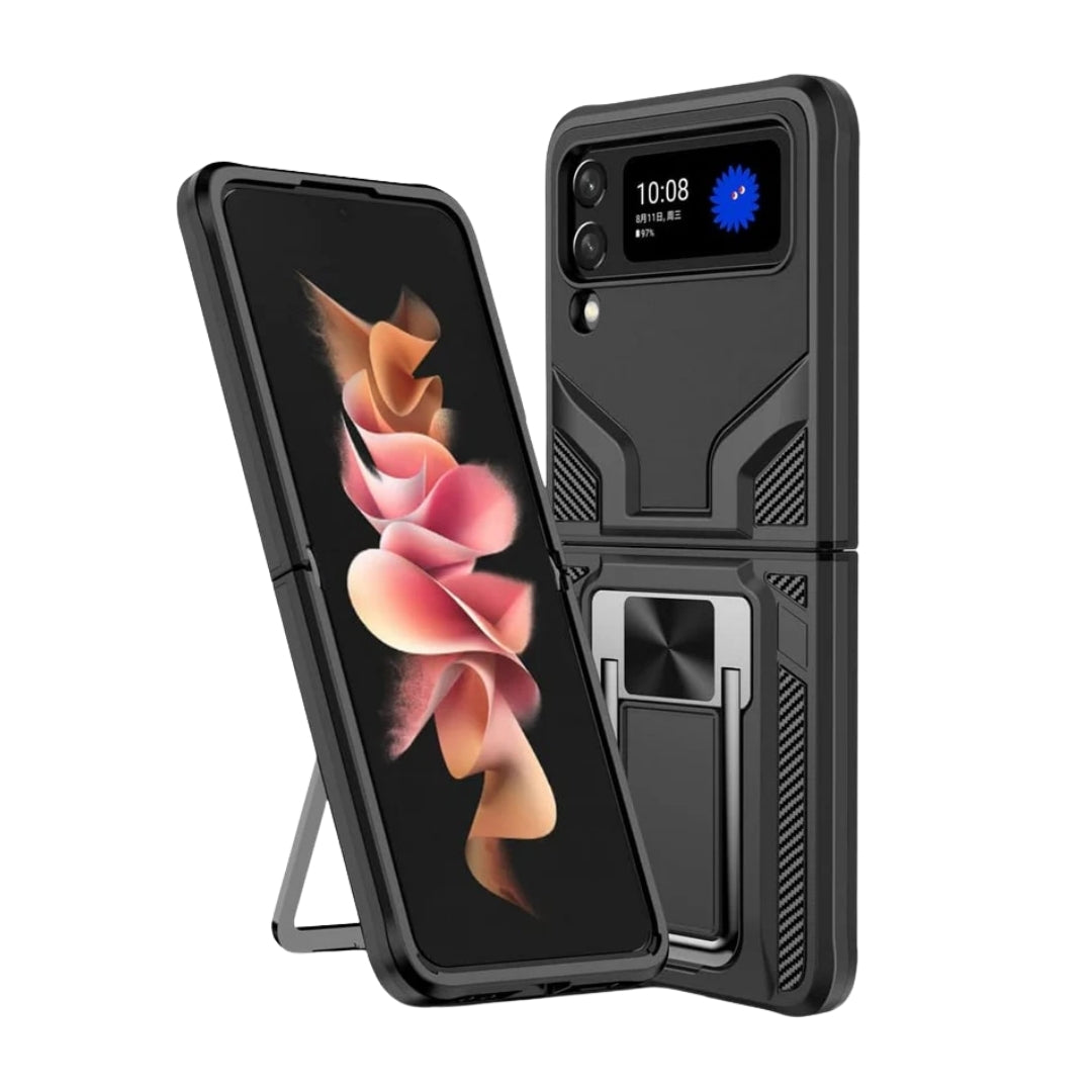 Magnetic Sheet Built-in Metal Ring Stand Protective Case for Samsung