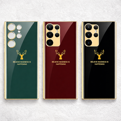 Premium Hard PC Deer Design Back Case for Samsung Galaxy S Series 5G – Shockproof Cover with Screen & Camera Protection