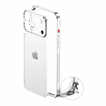 iPhone 13/14/15/16 to 17 Pro Style Converter Case with Metal Bumper Frame, Magnetic Compatible (1 Magsafe Case  + 4 in 1 USB Cable Free)