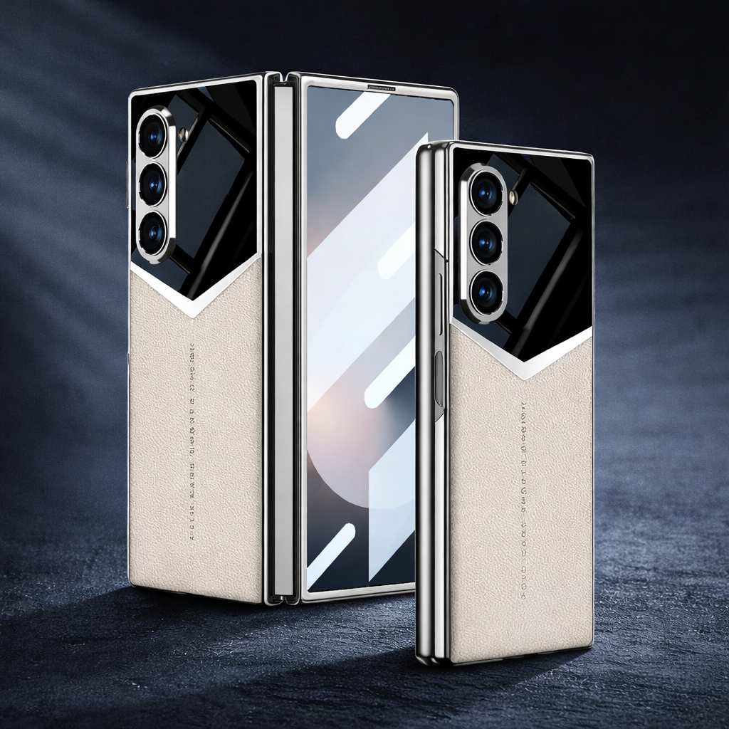 Electroplated Elite Armor Business Case V Shaped for Samsung