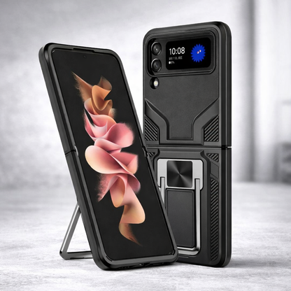 Magnetic Sheet Built-in Metal Ring Stand Protective Case for Samsung