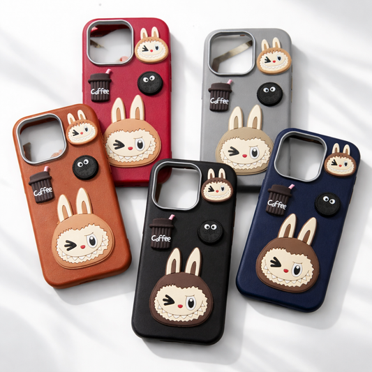Cute 3D Labubu Shockproof Case for iPhone