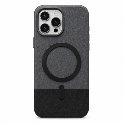 Magnetic Compatible Leather Texture Shockproof Case for IPhone