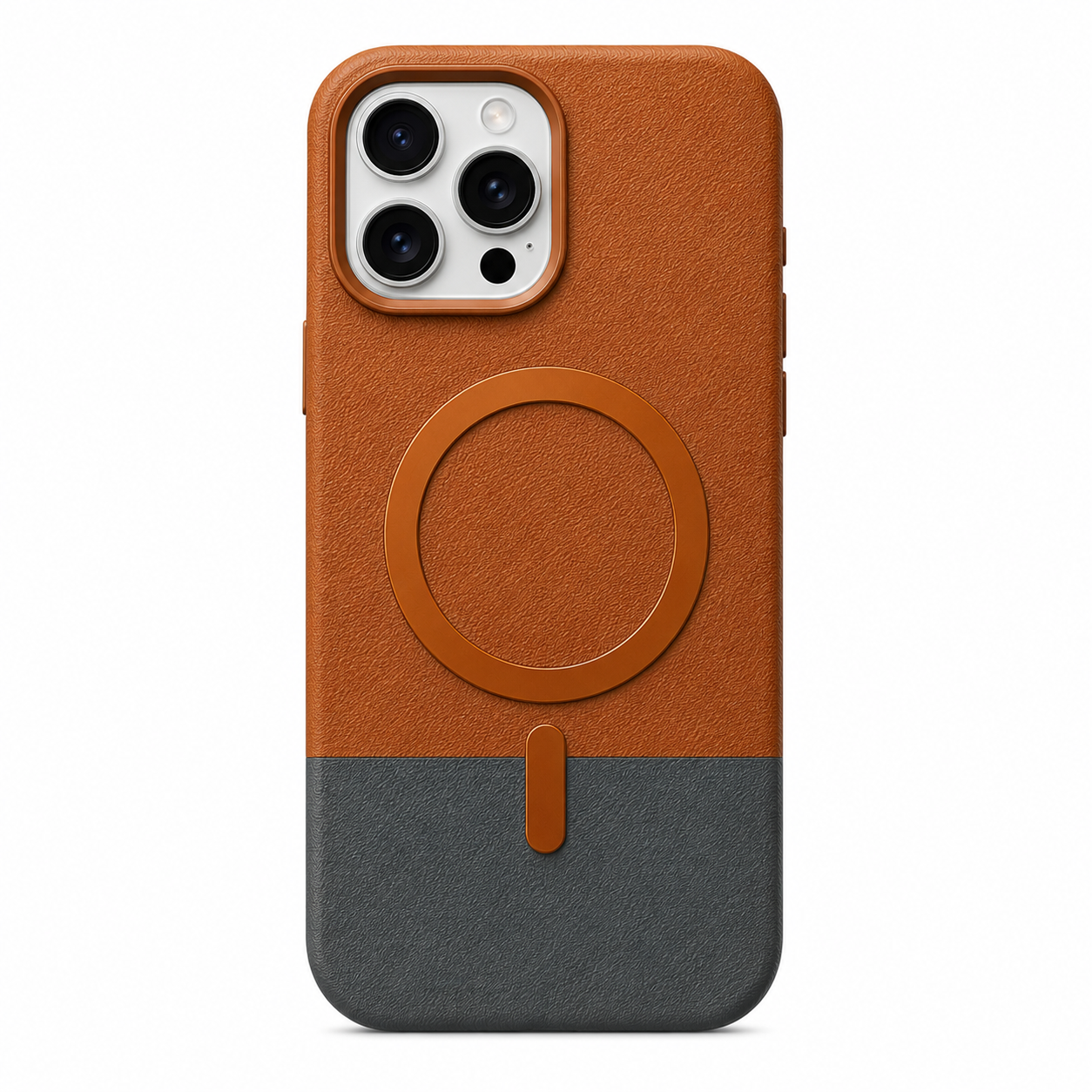 Magnetic Compatible Leather Texture Shockproof Case for IPhone