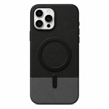 Magnetic Compatible Leather Texture Shockproof Case for IPhone