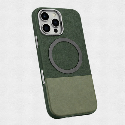 Magnetic Compatible Leather Texture Shockproof Case for IPhone