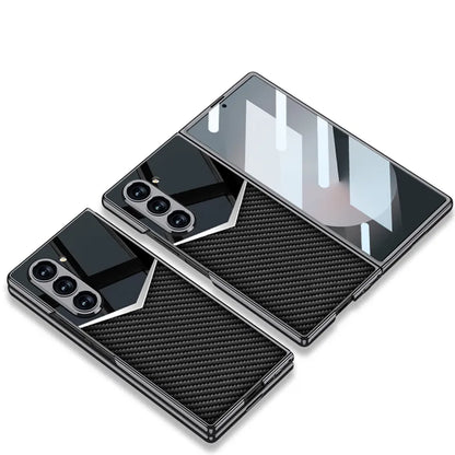 Electroplated Elite Armor Business Case V Shaped for Samsung