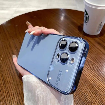 Latest Luxury Case Soft Matte PC Glass Protective Camera Lens Plating TPU Cover for iPhone