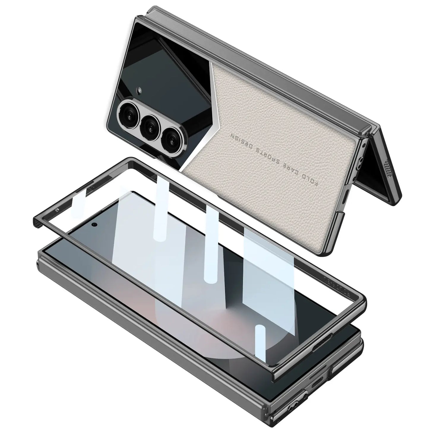 Electroplated Elite Armor Business Case V Shaped for Samsung