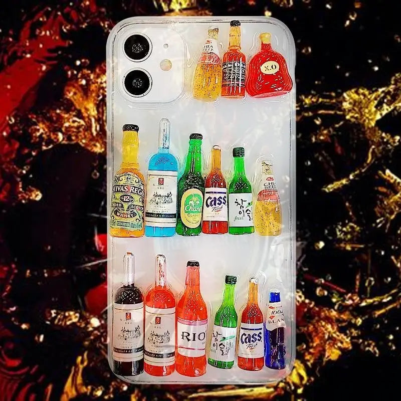 Bottle Design Phone Cases for iPhone