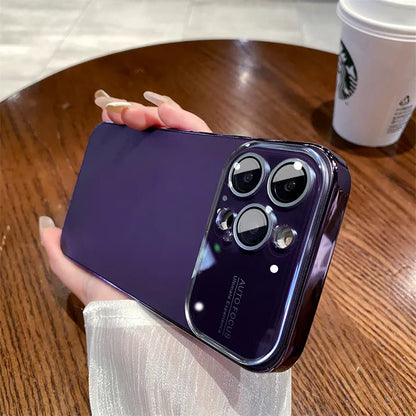 Latest Luxury Case Soft Matte PC Glass Protective Camera Lens Plating TPU Cover for iPhone
