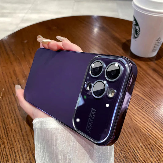 Latest Luxury Case Soft Matte PC Glass Protective Camera Lens Plating TPU Cover for iPhone