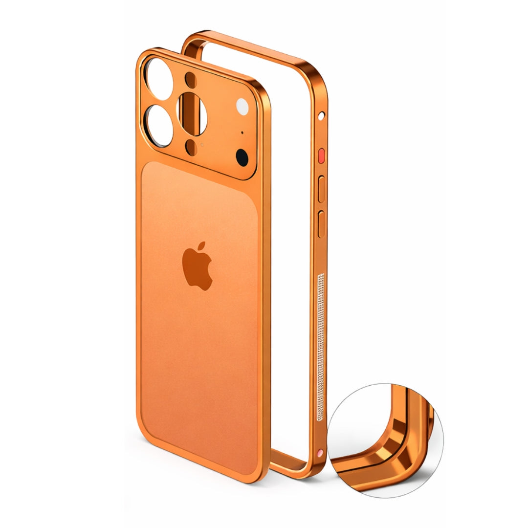 iPhone 13/14/15/16 to 17 Pro Style Converter Case with Metal Bumper Frame, Magnetic Compatible (1 Magsafe Case  + 4 in 1 USB Cable Free)