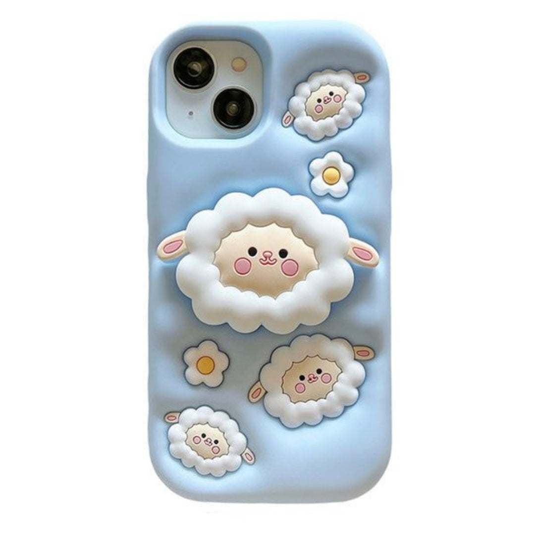 3D Cartoon Baby Sheep IPhone Case
