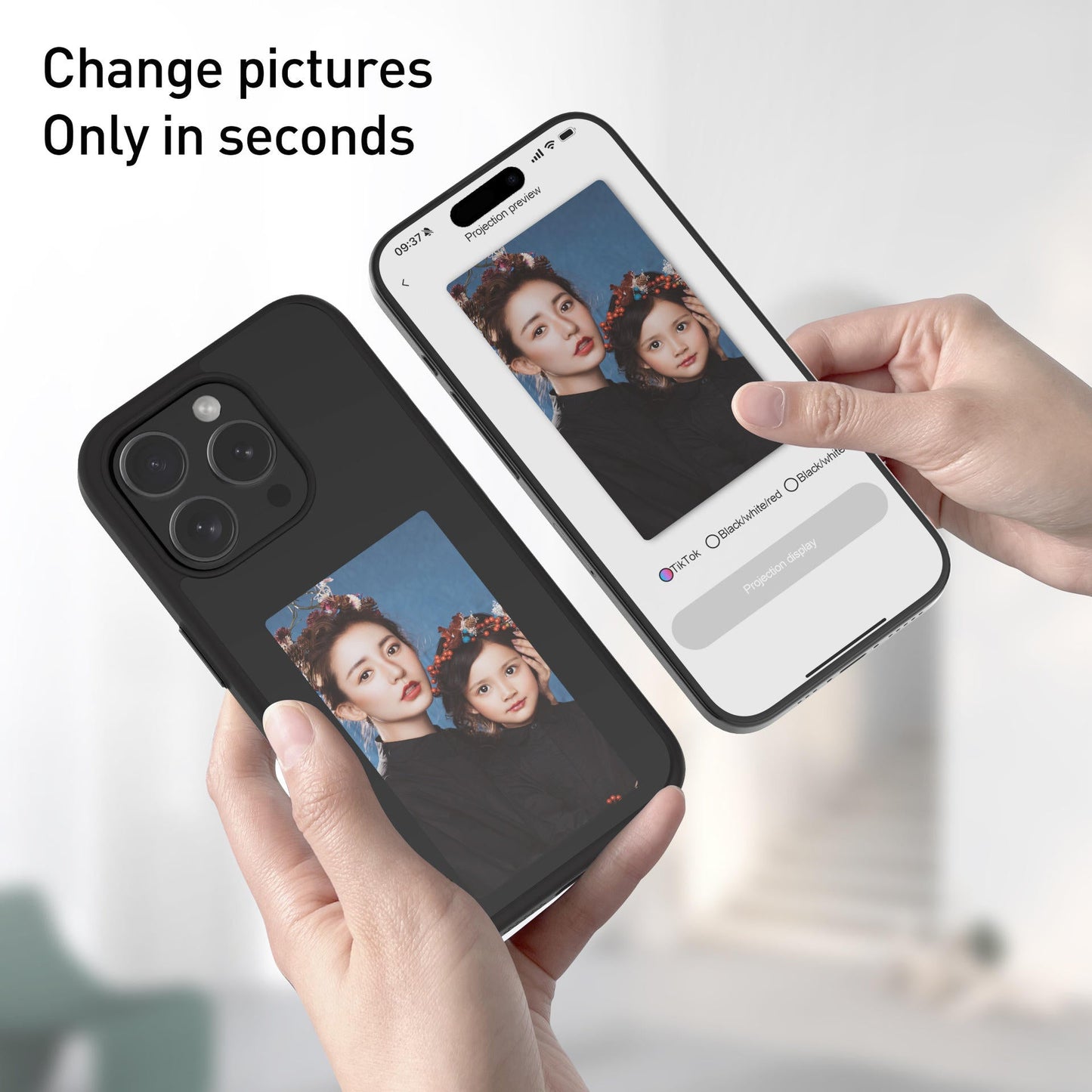 Smart DIY Magic iPhone Cover E Ink Technology - NFC Enabled