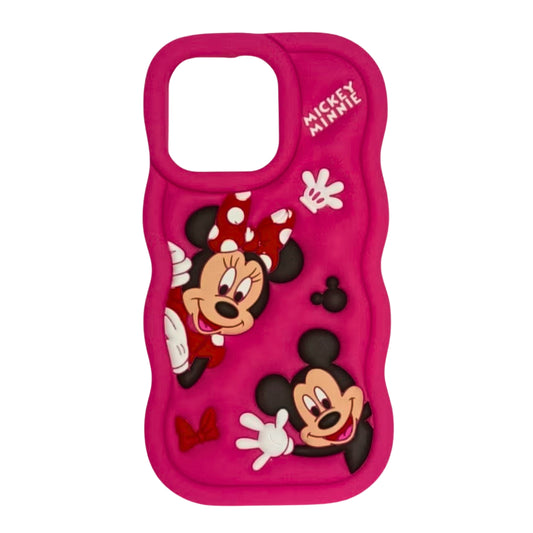 Premium Soft Silicone Mickey Mouse Cartoon Mobile Cover for IPhone