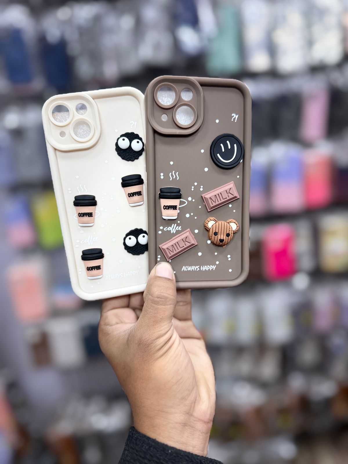 Lovely Cute Cartoon Soft TPU Silicone Phone Case iPhone