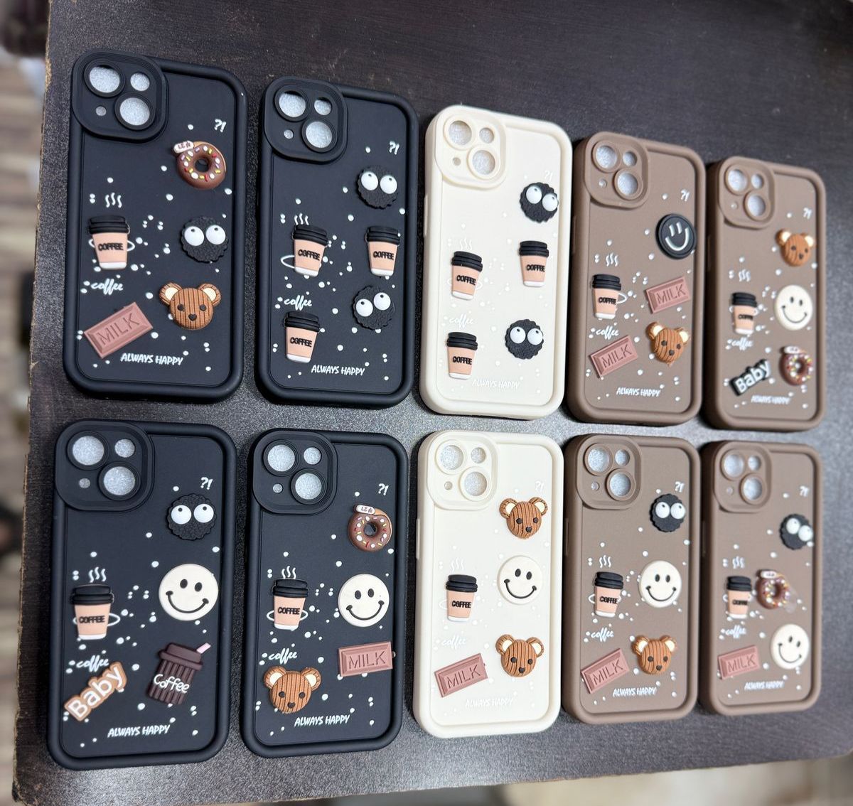Lovely Cute Cartoon Soft TPU Silicone Phone Case iPhone