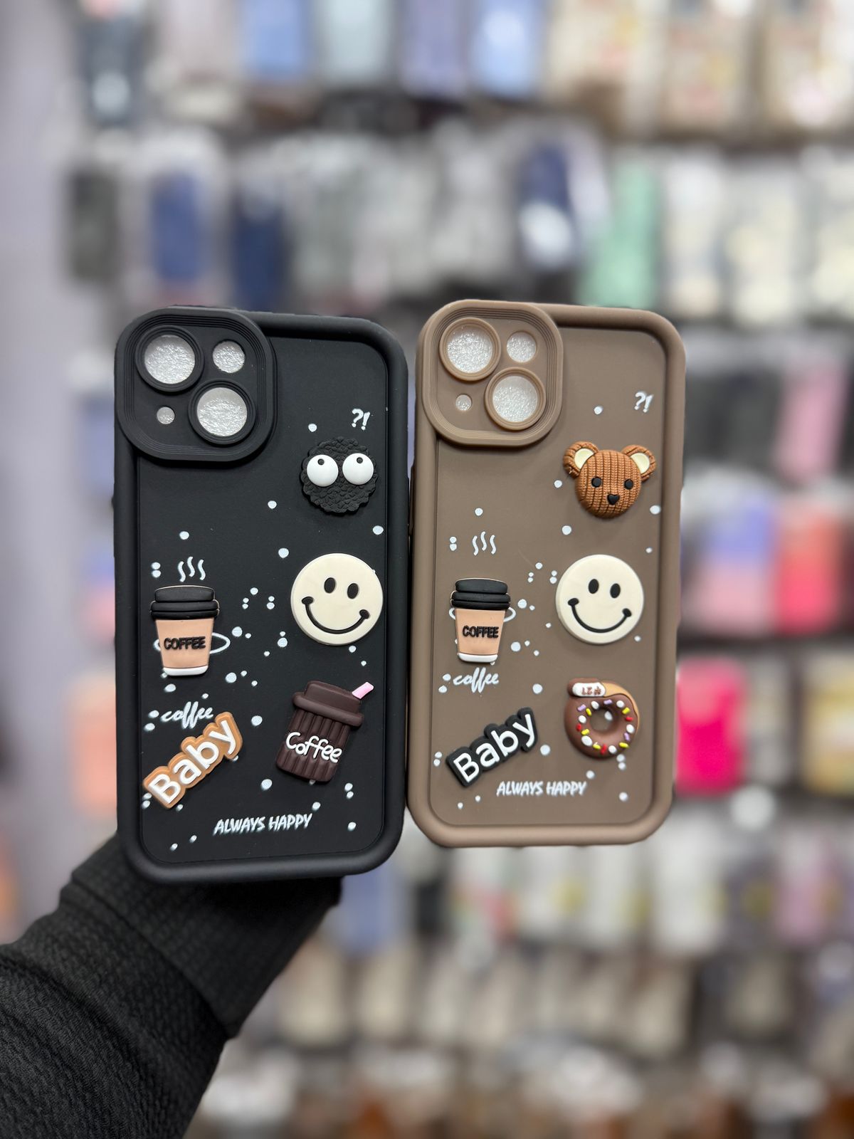 Lovely Cute Cartoon Soft TPU Silicone Phone Case iPhone