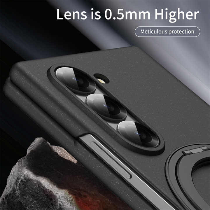 Magnetic Slim 360 Rotating Bracket Case for Samsung Galaxy Z Fold 6 & 5 With Screen Protector Wireless Charging Cover
