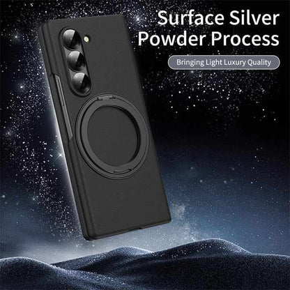 Magnetic Slim 360 Rotating Bracket Case for Samsung Galaxy Z Fold 6 & 5 With Screen Protector Wireless Charging Cover