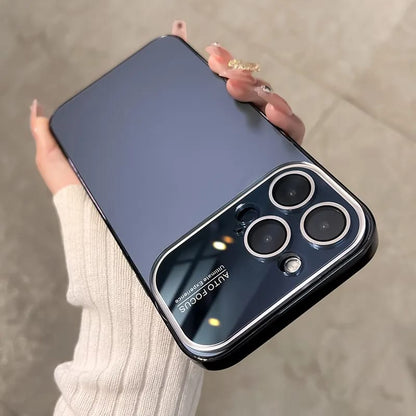 Latest Luxury Case Soft Matte PC Glass Protective Camera Lens Plating TPU Cover for iPhone
