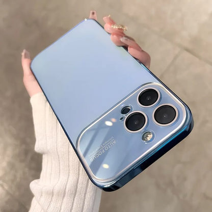 Latest Luxury Case Soft Matte PC Glass Protective Camera Lens Plating TPU Cover for iPhone