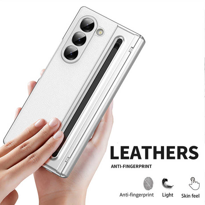 Anti Fingerprint Light Phone Case With Pen Slot for Samsung Galaxy Z Fold