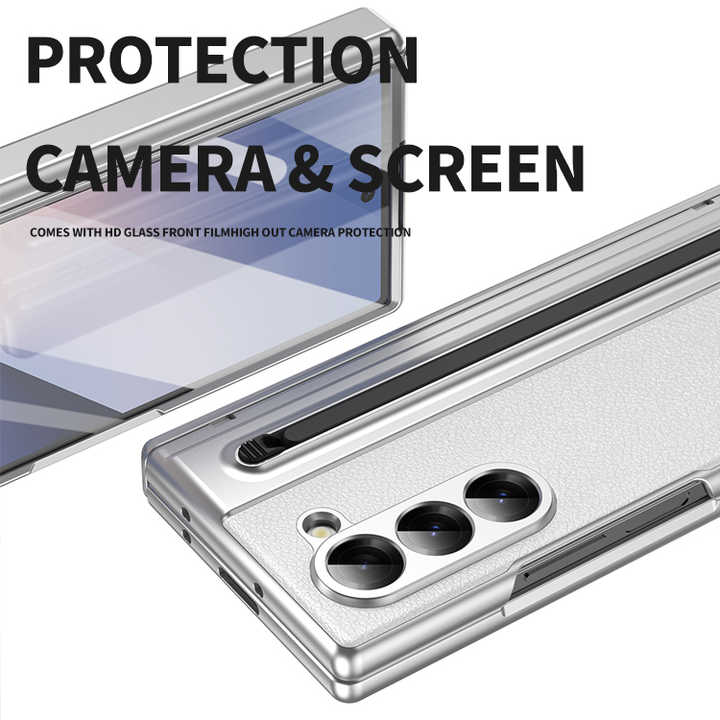Anti Fingerprint Light Phone Case With Pen Slot for Samsung Galaxy Z Fold